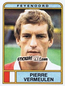 Sticker Pierre Vermeulen - Voetbal 1983-1984 - Panini
