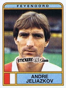 Sticker Andre Jeliazkov - Voetbal 1983-1984 - Panini