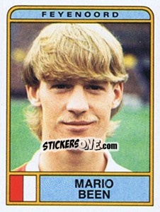 Sticker Mario Been - Voetbal 1983-1984 - Panini