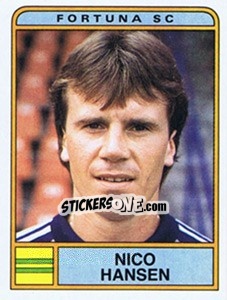 Sticker Nico Hanssen - Voetbal 1983-1984 - Panini