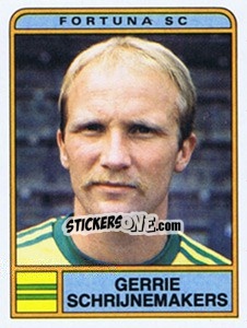 Cromo Gerrie Schrijnemakers - Voetbal 1983-1984 - Panini