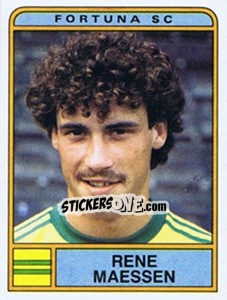 Figurina Rene Maessen - Voetbal 1983-1984 - Panini