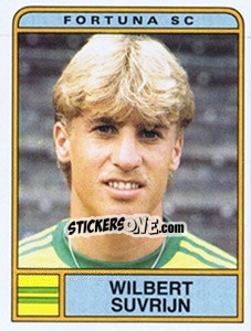 Sticker Wilbert Suvrijn - Voetbal 1983-1984 - Panini
