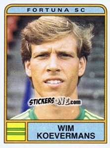 Figurina Wim Koevermans - Voetbal 1983-1984 - Panini