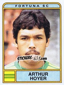 Sticker Arthur Hoyer - Voetbal 1983-1984 - Panini