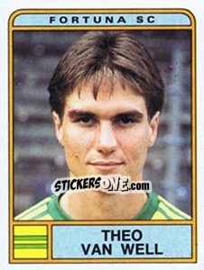 Sticker Theo van Well - Voetbal 1983-1984 - Panini