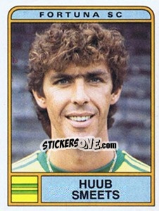 Sticker Huub Smeets - Voetbal 1983-1984 - Panini