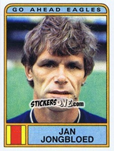 Sticker Jan Jongbloed - Voetbal 1983-1984 - Panini