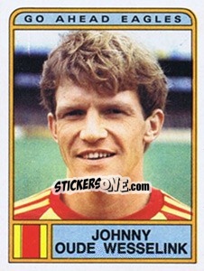 Sticker Johnny Oude Wesselink - Voetbal 1983-1984 - Panini