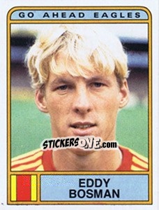 Sticker Eddy Bosman - Voetbal 1983-1984 n. 133 - Panini