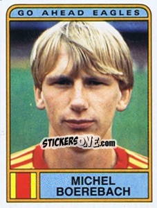 Sticker Michel Boerebach - Voetbal 1983-1984 - Panini