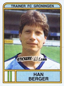 Sticker Han Berger - Voetbal 1983-1984 - Panini