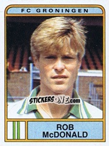 Sticker Rob McDonald - Voetbal 1983-1984 - Panini