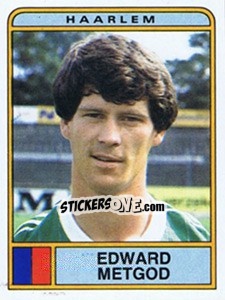 Sticker Edward Metgod - Voetbal 1983-1984 - Panini