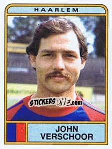 Sticker John Verschoor - Voetbal 1983-1984 - Panini