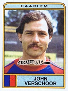 Sticker John Verschoor - Voetbal 1983-1984 n. 162 - Panini