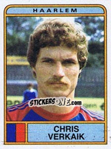 Sticker Chris Verkaik - Voetbal 1983-1984 - Panini