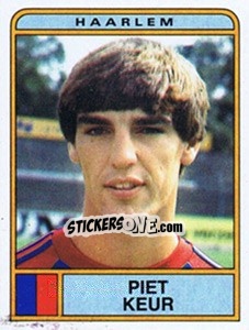 Sticker Piet Keur - Voetbal 1983-1984 - Panini