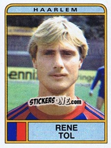 Sticker Rene Tol - Voetbal 1983-1984 - Panini