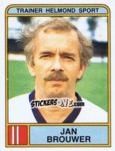 Sticker Jan Brouwer - Voetbal 1983-1984 - Panini