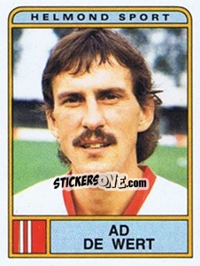 Sticker Ad de Wert - Voetbal 1983-1984 n. 179 - Panini