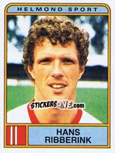 Sticker Hans Ribberink - Voetbal 1983-1984 n. 181 - Panini