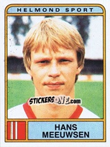 Sticker Hans Meeuwsen - Voetbal 1983-1984 n. 187 - Panini