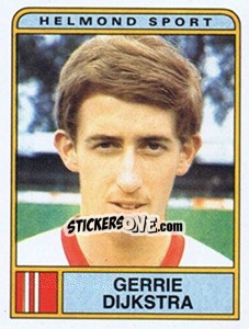 Sticker Gerrie Dijkstra - Voetbal 1983-1984 - Panini