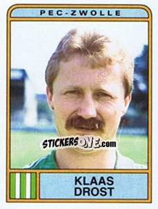Sticker Klaas Drost - Voetbal 1983-1984 - Panini