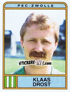 Sticker Klaas Drost - Voetbal 1983-1984 n. 196 - Panini