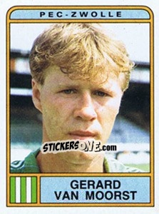 Sticker Gerard van Moorst - Voetbal 1983-1984 - Panini