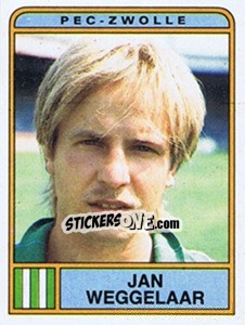 Sticker Jan Weggelaar - Voetbal 1983-1984 - Panini