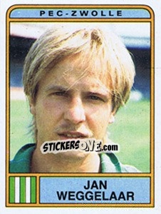 Sticker Jan Weggelaar - Voetbal 1983-1984 n. 199 - Panini