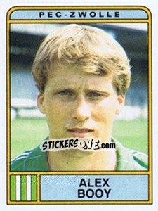 Sticker Alex Booy - Voetbal 1983-1984 - Panini
