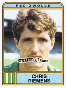 Sticker Chris Riemens - Voetbal 1983-1984 - Panini