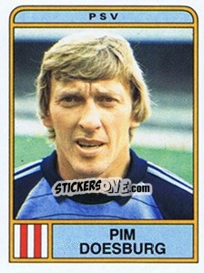 Sticker Pim Doesburg - Voetbal 1983-1984 - Panini