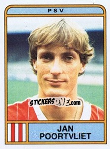 Sticker Jan Poortvliet - Voetbal 1983-1984 - Panini