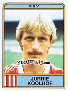 Sticker Jurrie Koolhof - Voetbal 1983-1984 - Panini