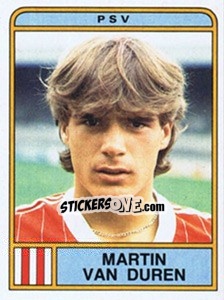 Sticker Martin van Duren - Voetbal 1983-1984 - Panini