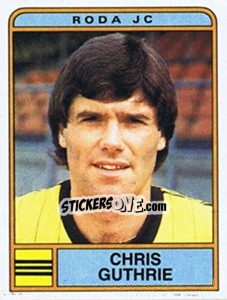 Sticker Chris Guthrie - Voetbal 1983-1984 - Panini