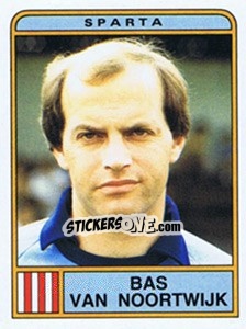 Sticker Bas van Noortwijk - Voetbal 1983-1984 - Panini