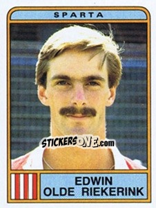 Sticker Edwin Olde Riekerink - Voetbal 1983-1984 - Panini