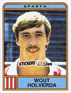 Sticker Wout Holverda - Voetbal 1983-1984 n. 258 - Panini