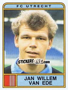 Sticker Jan Willem van Ede - Voetbal 1983-1984 - Panini