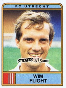 Sticker Wim Flight - Voetbal 1983-1984 - Panini