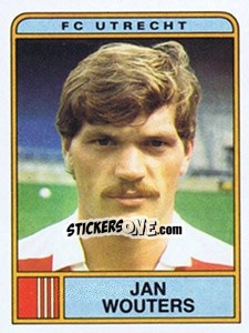 Sticker Jan Wouters - Voetbal 1983-1984 - Panini