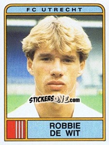 Figurina Robbie de Wit - Voetbal 1983-1984 - Panini