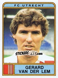 Sticker Gerard van der Lem - Voetbal 1983-1984 - Panini