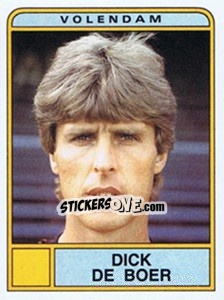 Figurina Dick de Boer - Voetbal 1983-1984 - Panini