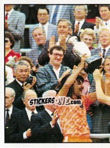 Sticker Gullit / Koeman with Trophy - Voetbal 1988-1989 n. 7 - Panini